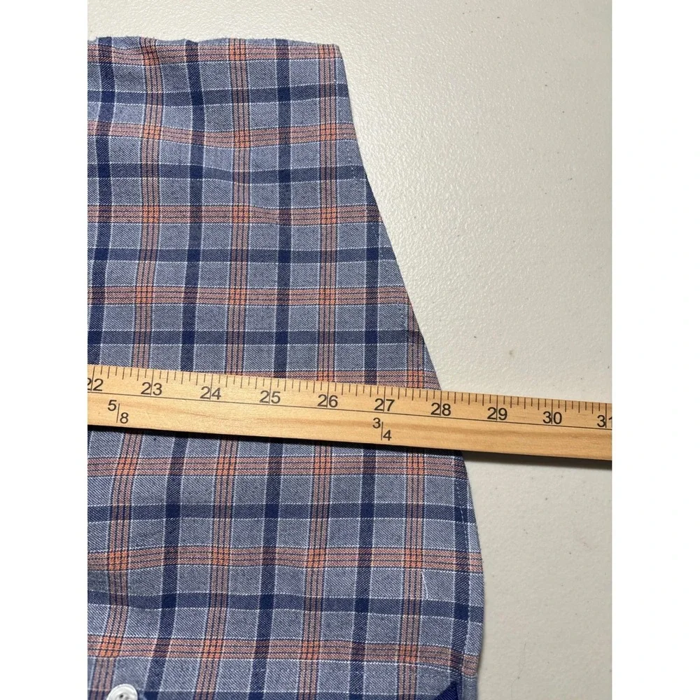 UNTUCKit Bernardo Plaid Long Sleeve Button Down Shirt Men Size XL Casual Western